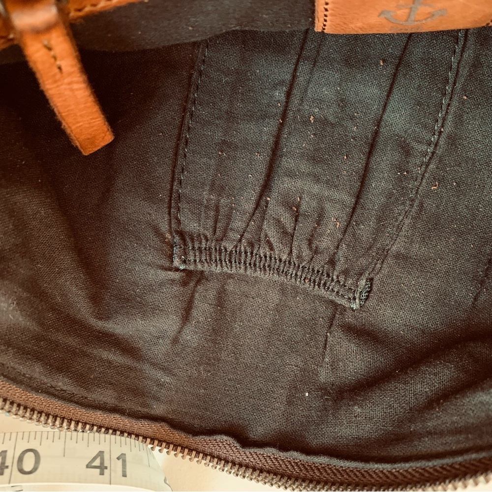 NWT Harbour 2nd Genuine Cognac  Leather Crossbody Medium  Bag - Picture 13 of 13